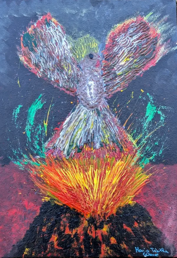 Abstrakte Kunst: Phoenix aus der Asche